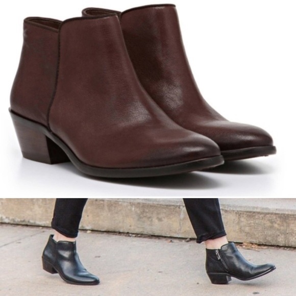 Sam Edelman brown Petty leather ankle boots